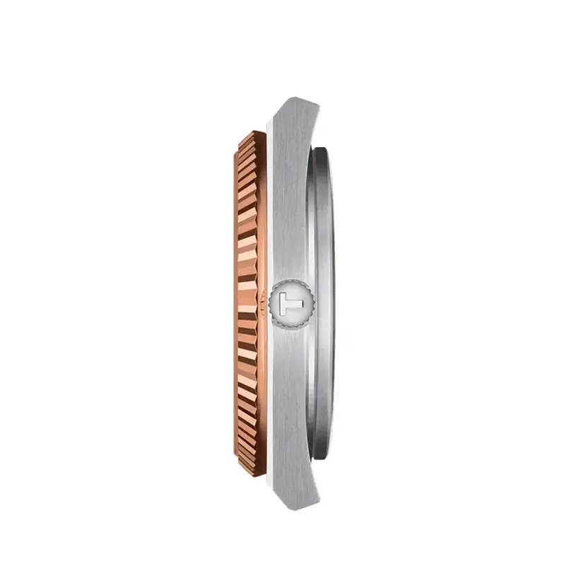 Tissot PRX Swiss Powermatic 80 18K Gold Bezel Men's Watch- T931.407.41.041.00
